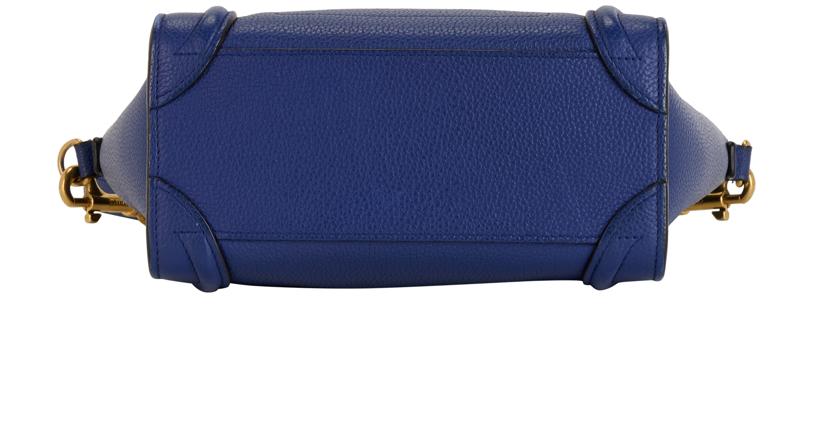 Nano Luggage Tote, &pound;650, Handbags, Blue, Leather, Top view